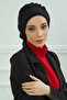 Pleated Ready-To-Wear Turban, Black, Ht-91 - 4