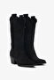 Farah Black Genuine Leather Women's Boots - 4