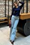 Navy Blue Buttoned Long Sleeve Knitwear Cardigan Mg2218 - 6