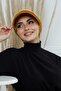 Velvet Hat with Visor, B-73K, Mustard - 2
