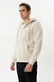 Men's Hooded Zip-Up Twister Jeans Sweat Jacket - 3 Yarn Esw 2889-Y - 3