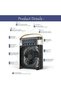 Portable Fan Air Conditioners USB Electric Fan LED Night Light Water Mist Fun 3 in 1 Air Humidifi... - 4