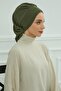 Pleated Ready-To-Wear Turban, Khaki Green, Ht-91 - 7