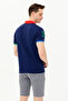 Navy Blue Polo Neck Men's T-Shirt -50263393-VR033 - 5