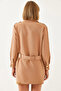 Women's Light Brown Casual Cargo Jacket Mbms020 60501020 - 5