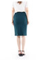 High Waist Double Slit Zippered Mini Pencil Skirt - 4