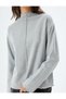 Textured Stand Collar Long Sleeve Sweater - 5