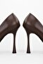 Women's Mags Brown Skin Stiletto - 5
