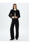 Long Sleeve Buttoned Slim Fit Crop Jacket - 2