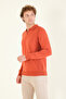 Men's Half Zip Polo Collar Sweater Tile - 4