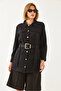 Women's Black Casual Cargo Jacket Mbms020 60501020 - 2