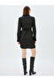 Sash Detailed Long Sleeve Mini Satin Shirt Dress - 4