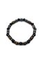Certified Genuine Shungite - Bronzyte - Obsidian - Rhodonite - Hematite 6mm Natural Stone Bracelet with Line - 4