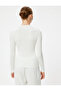 Basic High Neck Knit Sweater Long Sleeve - 4