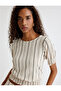 Textured T-Shirt Short Sleeve Crew Neck