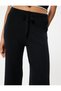 Ribbed Wide-Legged Trousers with Tie Waist - 5