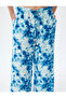 X Şahika Ercümen - Viscose Trousers with Batik Pattern and Wide Legs - 5