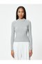 Basic Knitwear Sweater Lightweight Stand Collar Ribbed - 3