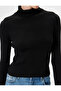 Basic Long Sleeve Ribbed Knitwear High Top Sweater - 5