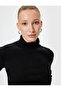 Basic Long Sleeve Ribbed Knitwear High Top Sweater