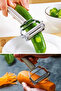 Large Size Turbo Peeler - a Quality Steel, Practical Peeler for Julienne Fruit and Vegetable Potatoes - 4