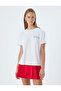 Back Printed T-Shirt Short Sleeve Crew Neck Cotton - 3