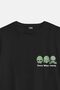 Ufo Mars Space Cosmos Pattern - Black Oversize T-Shirt - 2