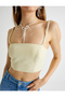 X Tuba Unsual - Thin Strap Crop Top with Gipe Detail on the Back - 5