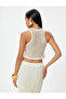 X Melis Ağazat - Crop Halter Neck Crochet Top - 4