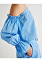 X Melis Ağazat - Ruffled Crop Off-Shoulder Top with Floral Long Sleeves - 5