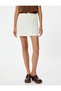 Mini Shorts Skirt Lacing Detailed Modal Mixed - 3