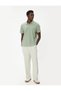 Polo Neck Slim Fit Cotton Blended Short Sleeve T-Shirt - 2