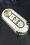 فيات دوبلو 2010 Switchblade White Auto Key Control Container Case سلسلة مفاتيح أوتوماتيكية