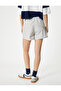Mini Shorts with Pockets, Elastic Waist, Cotton, Comfortable Fit - 4