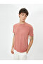 Washable T-Shirt with Slogan Embroidery, Crew Neck, Short Sleeve, Cotton