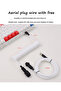 Lano coiled cable type c keyboard 1.5 meter mechanical keyboard data cable white aviator connector ... - 4