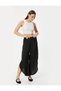 Asymmetrical Slit Detailed Trousers Comfortable Fit Aerobin Fabric