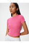 Basic T-Shirt Short Sleeve Crew Neck - 2