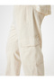 Cotton Oversize Cargo Jeans with Pocket Detail - 5
