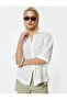 Loose Fit Shirt 3/4 Short Sleeve Classic Collar - 2