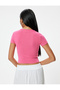 Basic T-Shirt Short Sleeve Crew Neck - 4