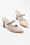 Women's Stoned Closed Slippers - 2