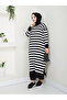 Wonderful Striped Knitwear Dress - 2