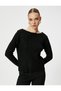 Boat Neck Sweater Basic Corded - 3
