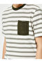 Pocket Detailed T-Shirt Crew Neck Short Sleeve - 5