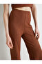 Straight-Leg Trousers High Waist Textured - 5