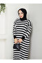 Wonderful Striped Knitwear Dress - 4