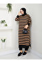 Wonderful Striped Knitwear Dress - 5