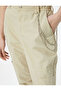 Cargo Jogger Pants Chain Detailed High Waist Cotton - 5