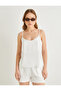 Thin Strap Short Blouse Textured - 3